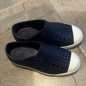 Navy Blue Native Shoes Like New